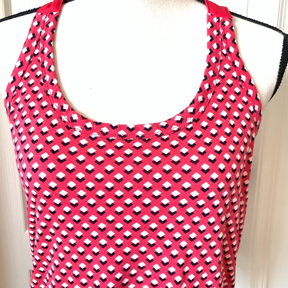 BANANA REPUBLIC Geometric Print Racer Back Tank—SM - Picture 6 of 14